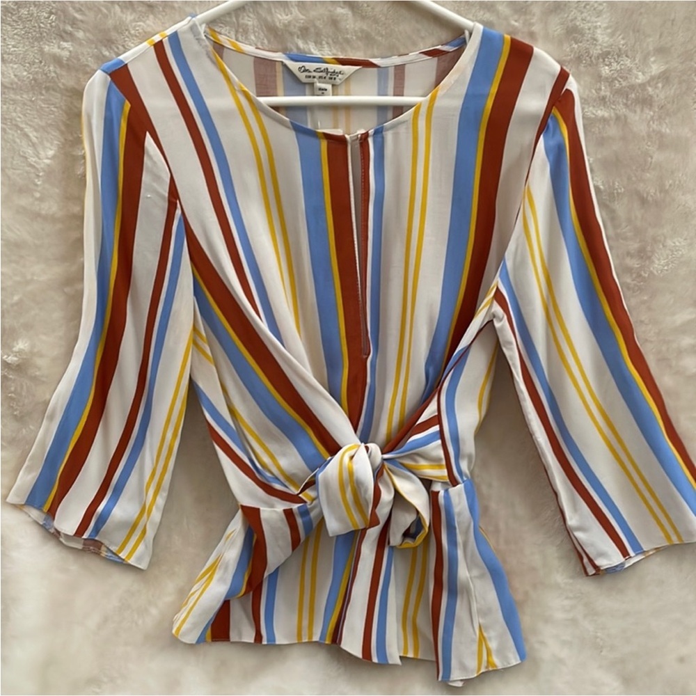 Long sleeve striped top